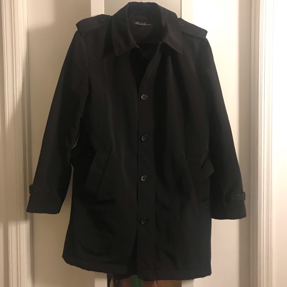 Kenneth Cole Black Trench Coat